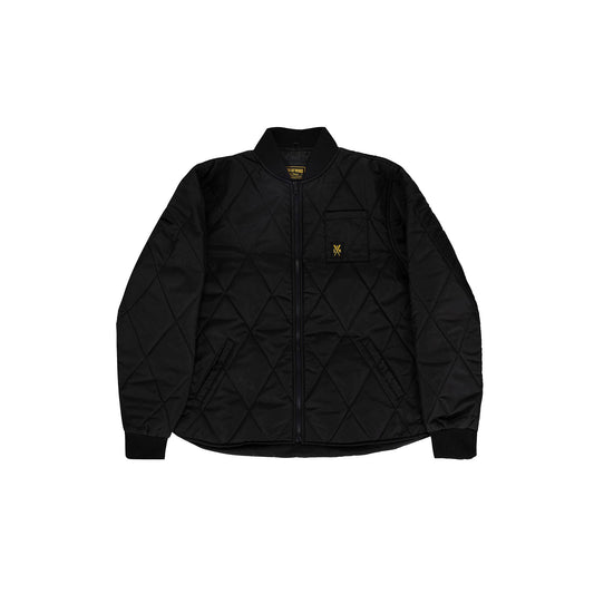 "RETROFUTURE CARGO" RF Quilted Bomber Black