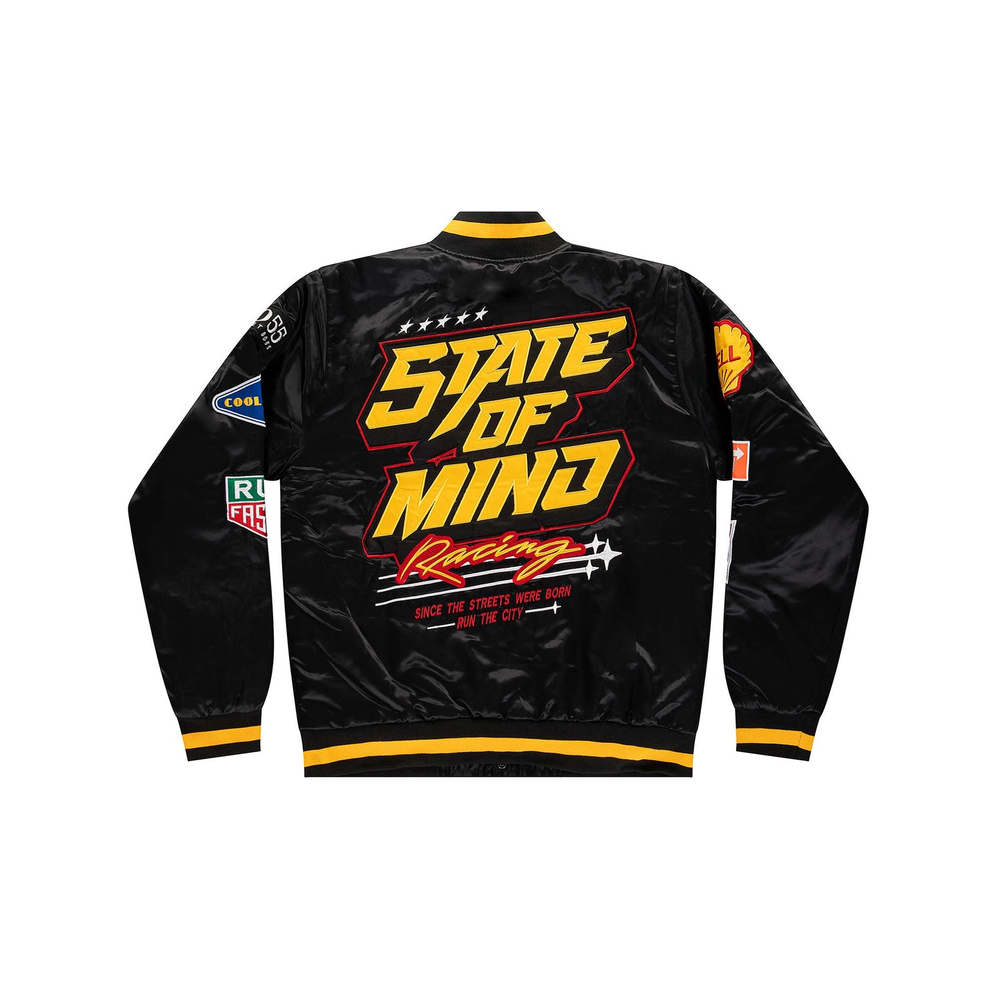 "5OM RACING" Bomber Jacket Black