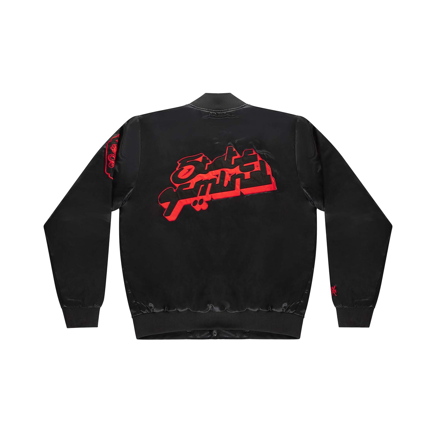 "5OM GRFX" Bomber Jacket Black