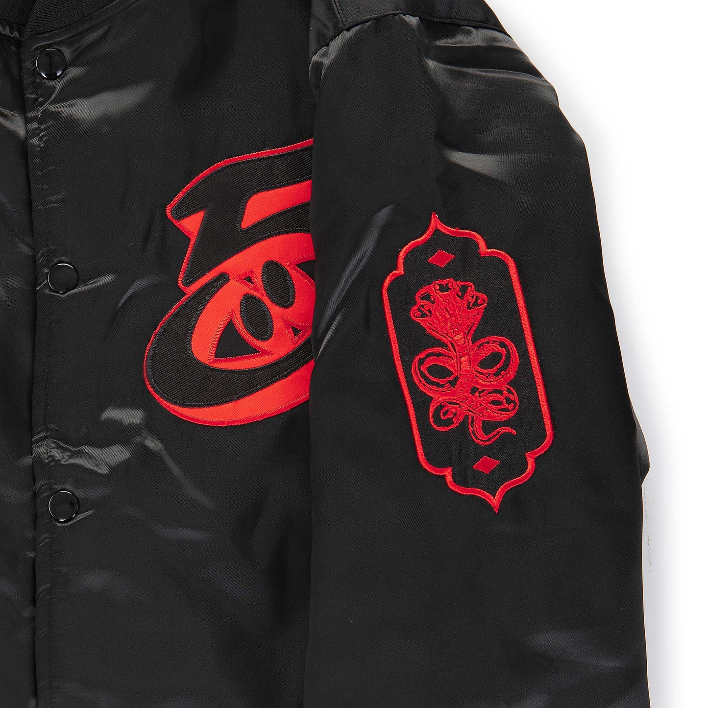 "5OM GRFX" Bomber Jacket Black