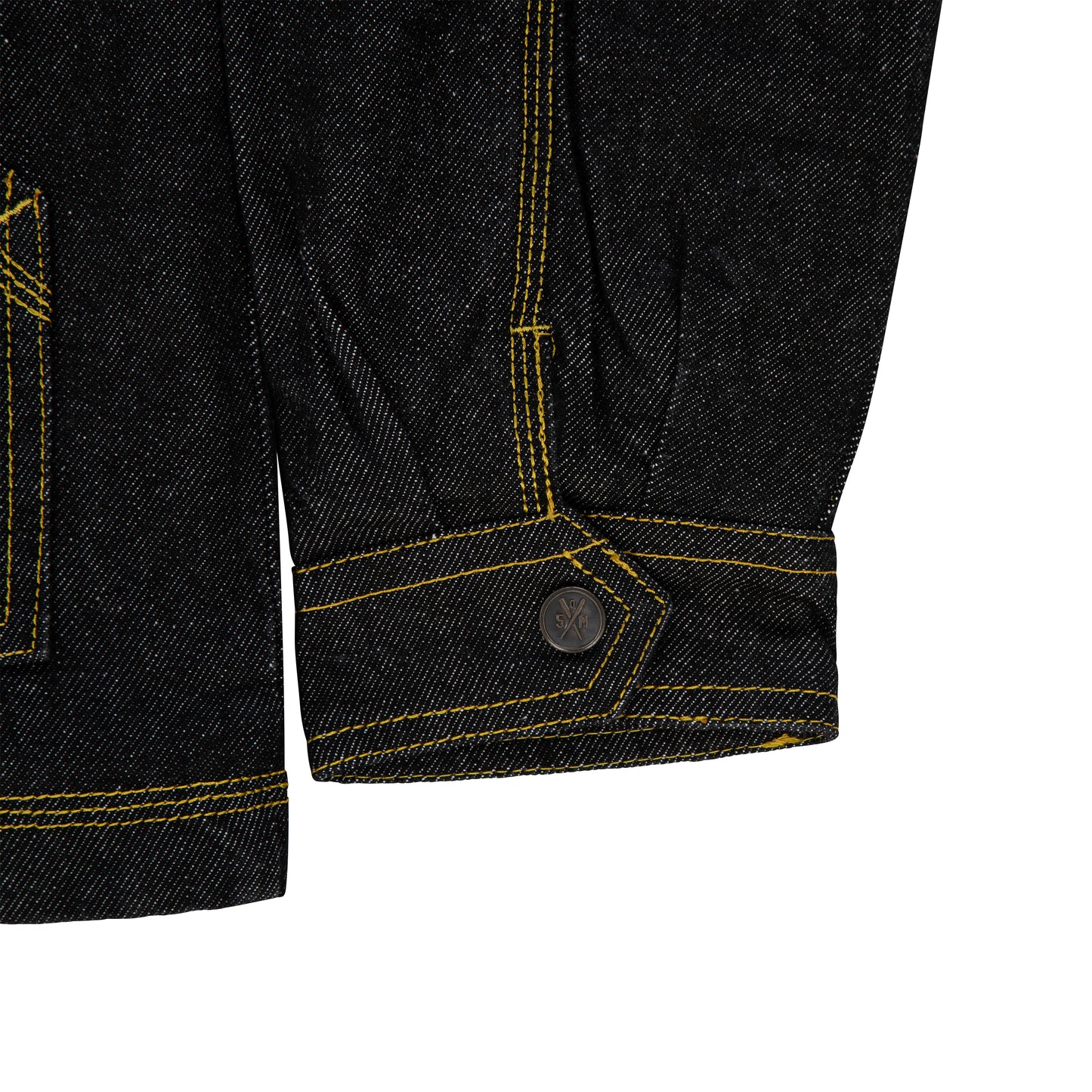 "RETROFUTURE" Worker Jacket Denim Sherpa Black