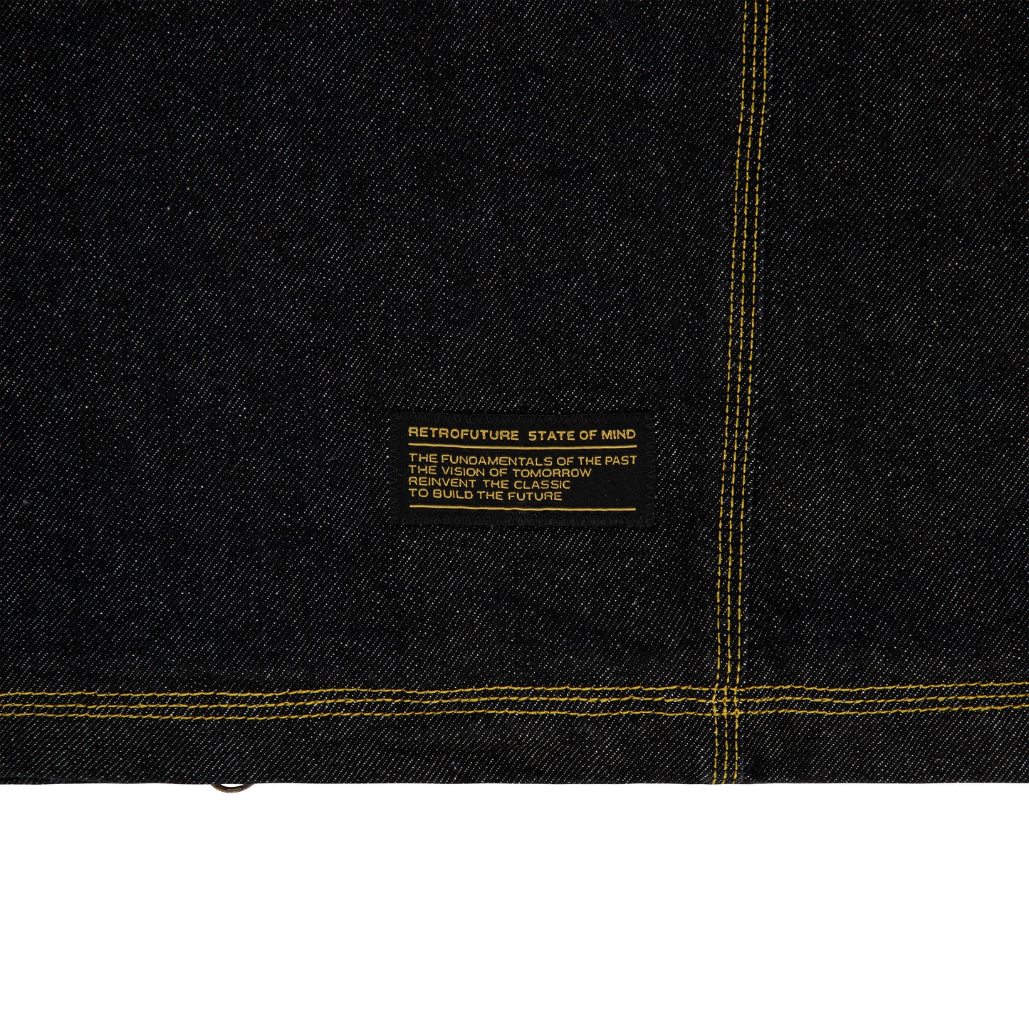 "RETROFUTURE" Worker Jacket Denim Sherpa Black