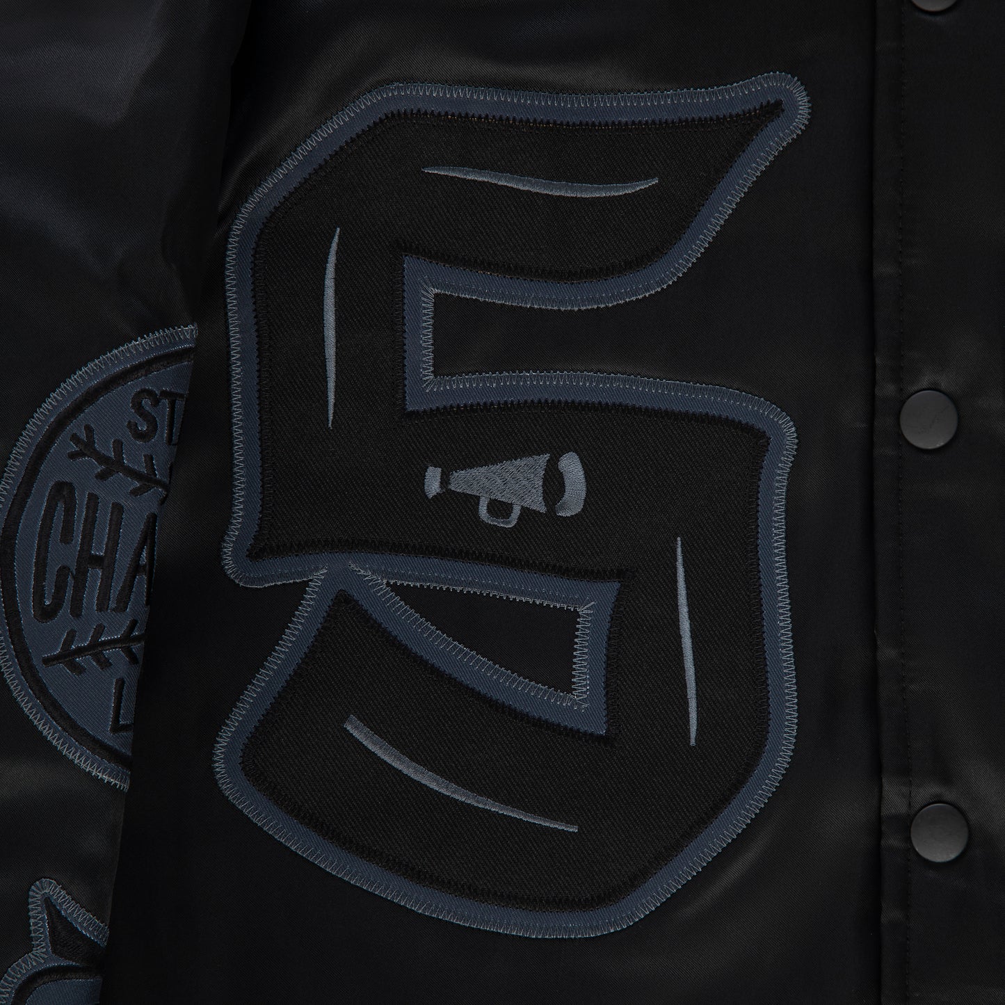 "LONE WOLVES" Bomber Black