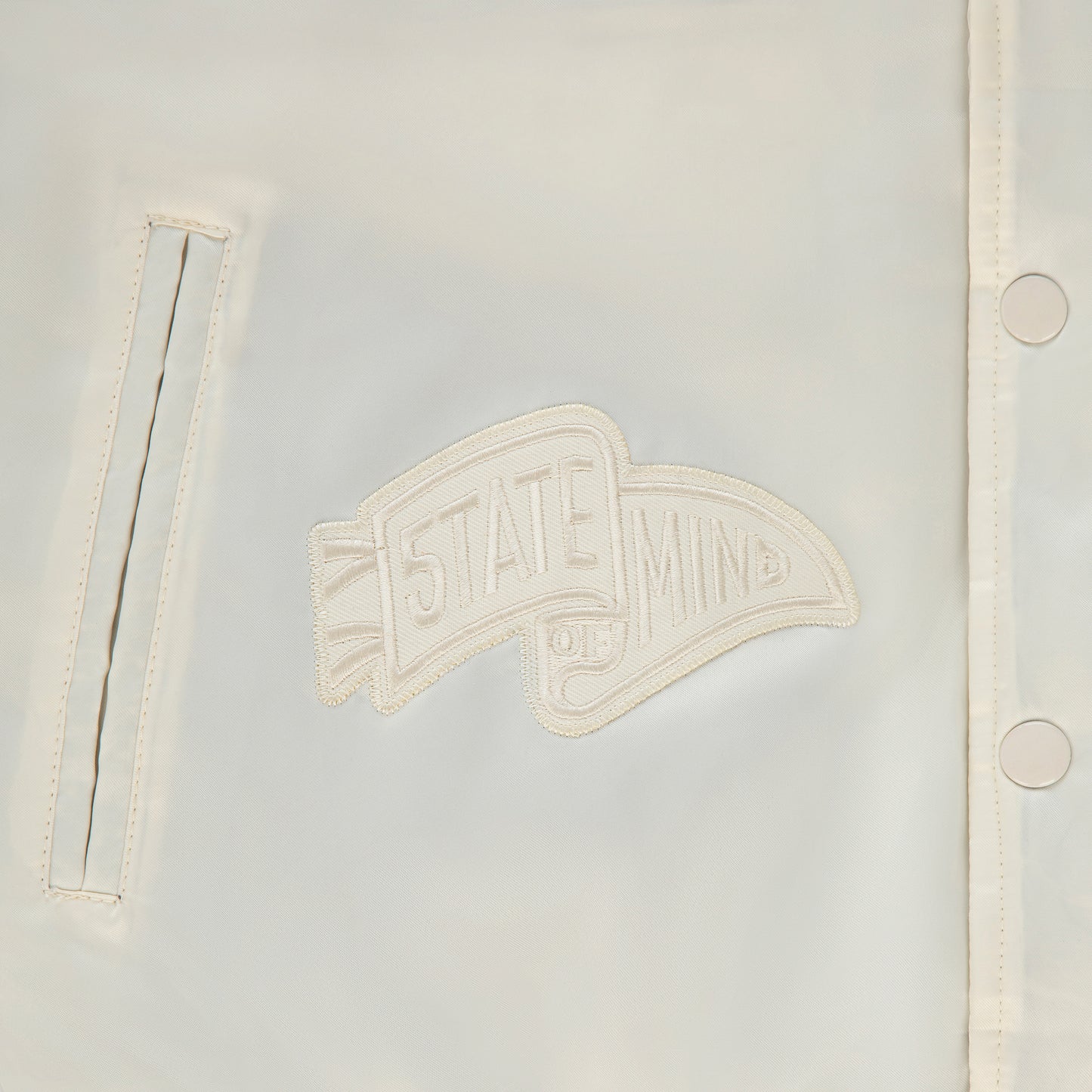 "LONE WOLVES" Bomber White