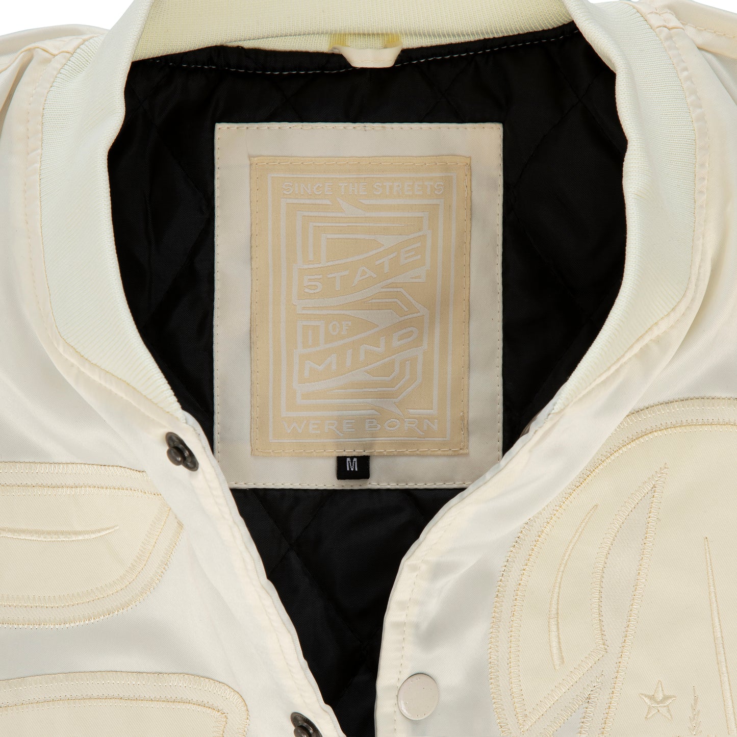 "LONE WOLVES" Bomber White