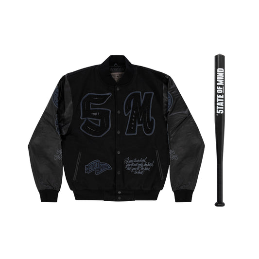 "LONE WOLVES" Bundle / Varsity Black + baseball bat
