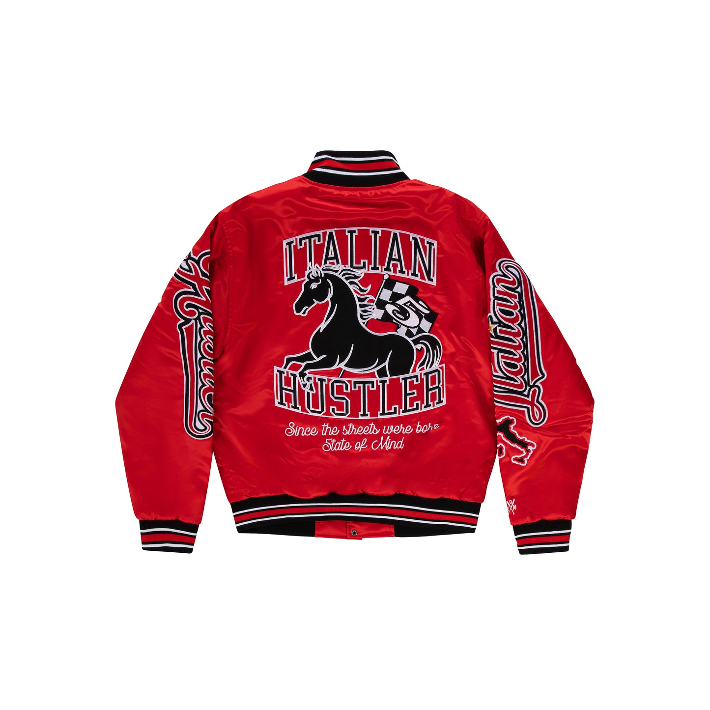 "ITALIAN HUSTLER" by Guè Bomber Red