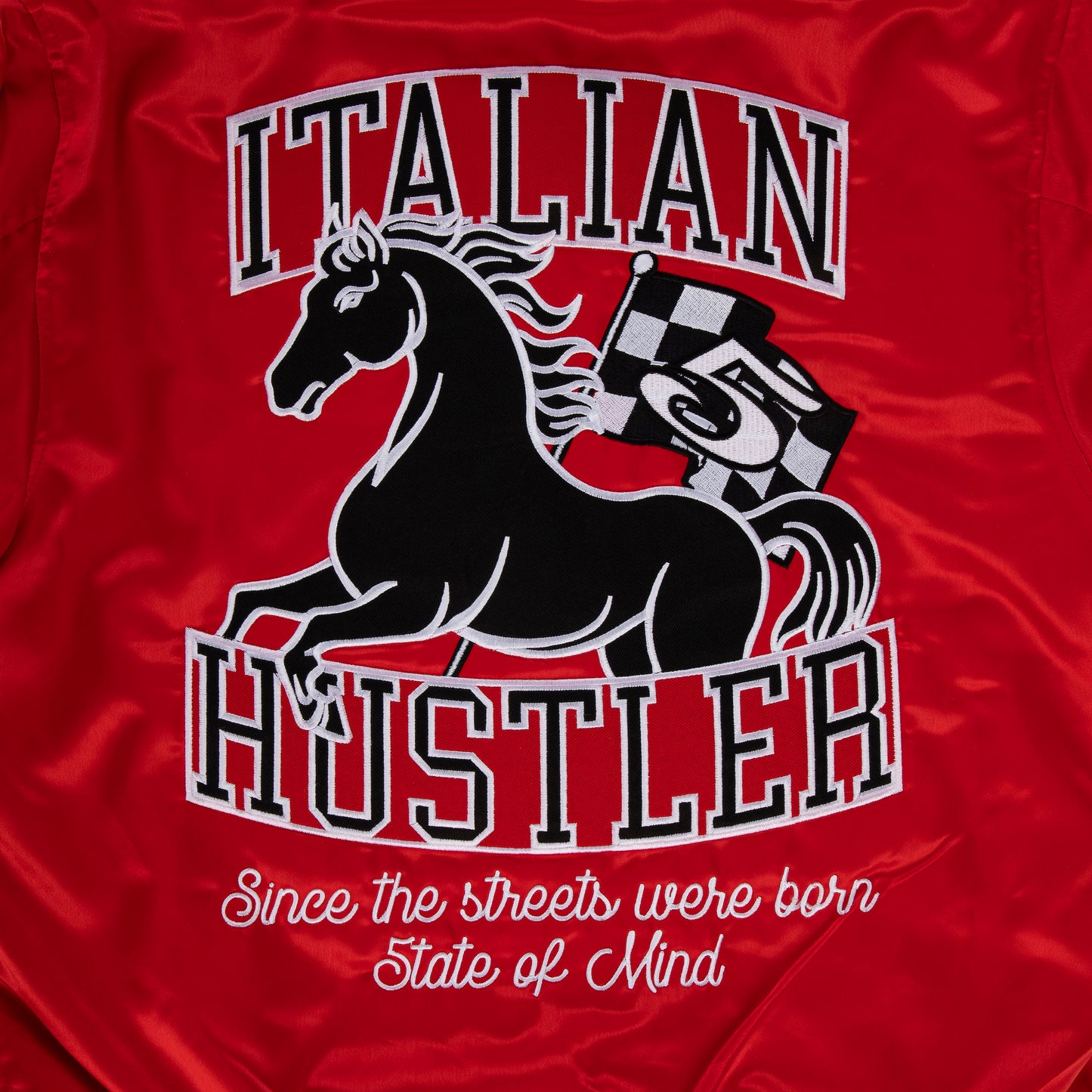 "ITALIAN HUSTLER" by Guè Bomber Red