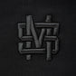 "MONOGRAM" Hoodie mit Reißverschluss, Schwarz