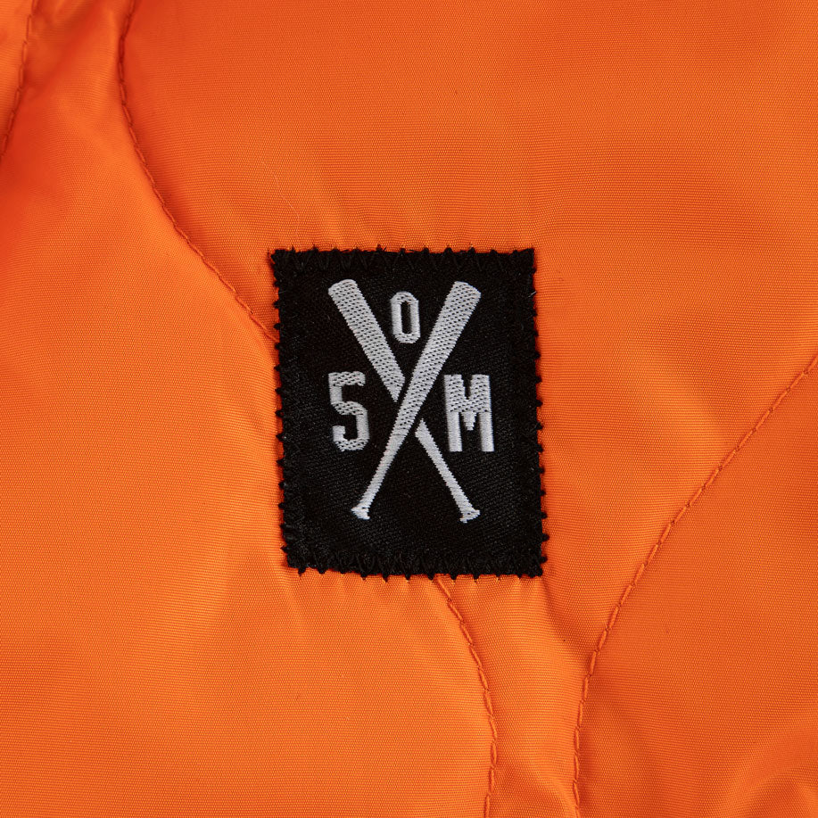 " RETROFUTURE BASIC " Quilted Vest Orange