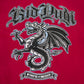 "5OM x Kid Yugi" Dragon Varsity Jacket Red