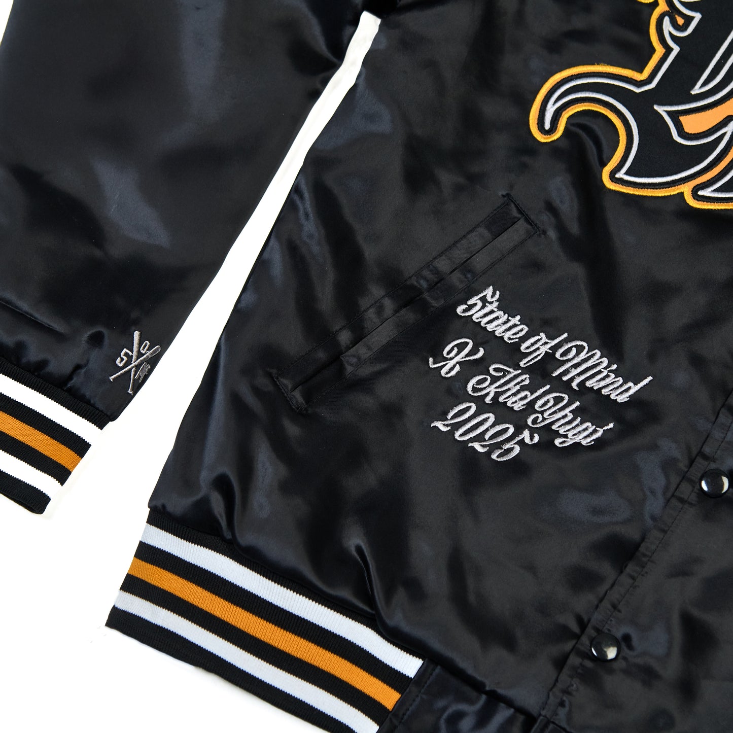 "5OM x Kid Yugi" Ghotic Bomber Jacket Black