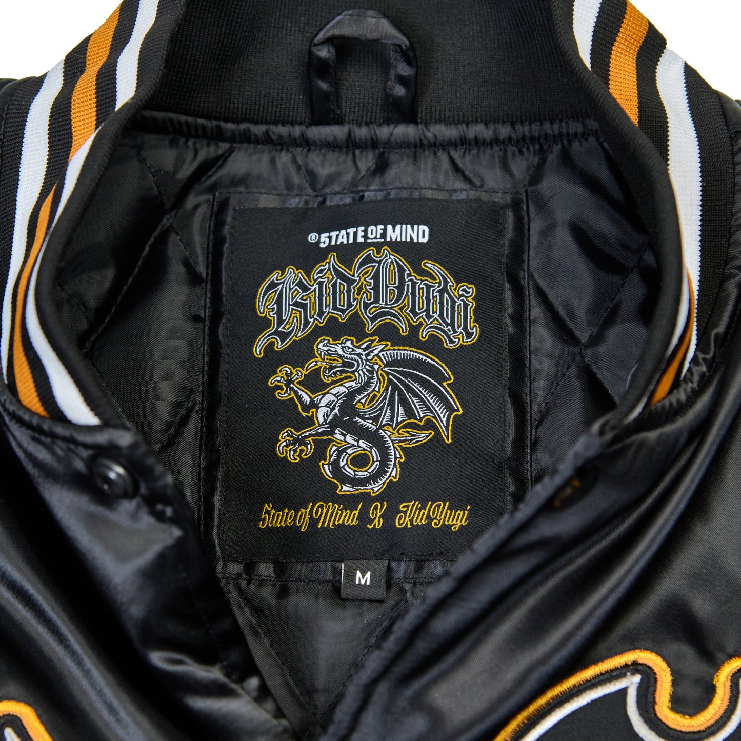 "5OM x Kid Yugi" Ghotic Bomber Jacket Black