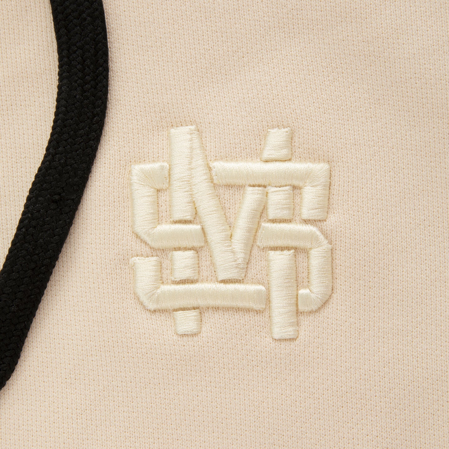 "MONOGRAM" Zip Hoodie Sand T/T 500g