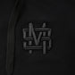 "MONOGRAM" Hoodie mit Reißverschluss, Schwarz