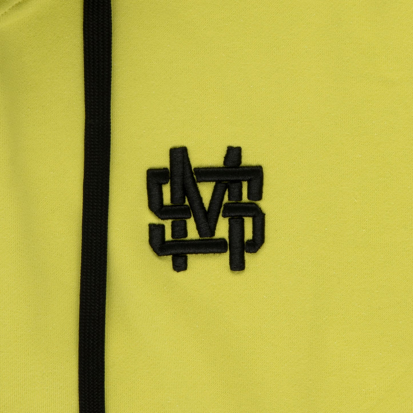 "MONOGRAM" Hoodie Zip Lime