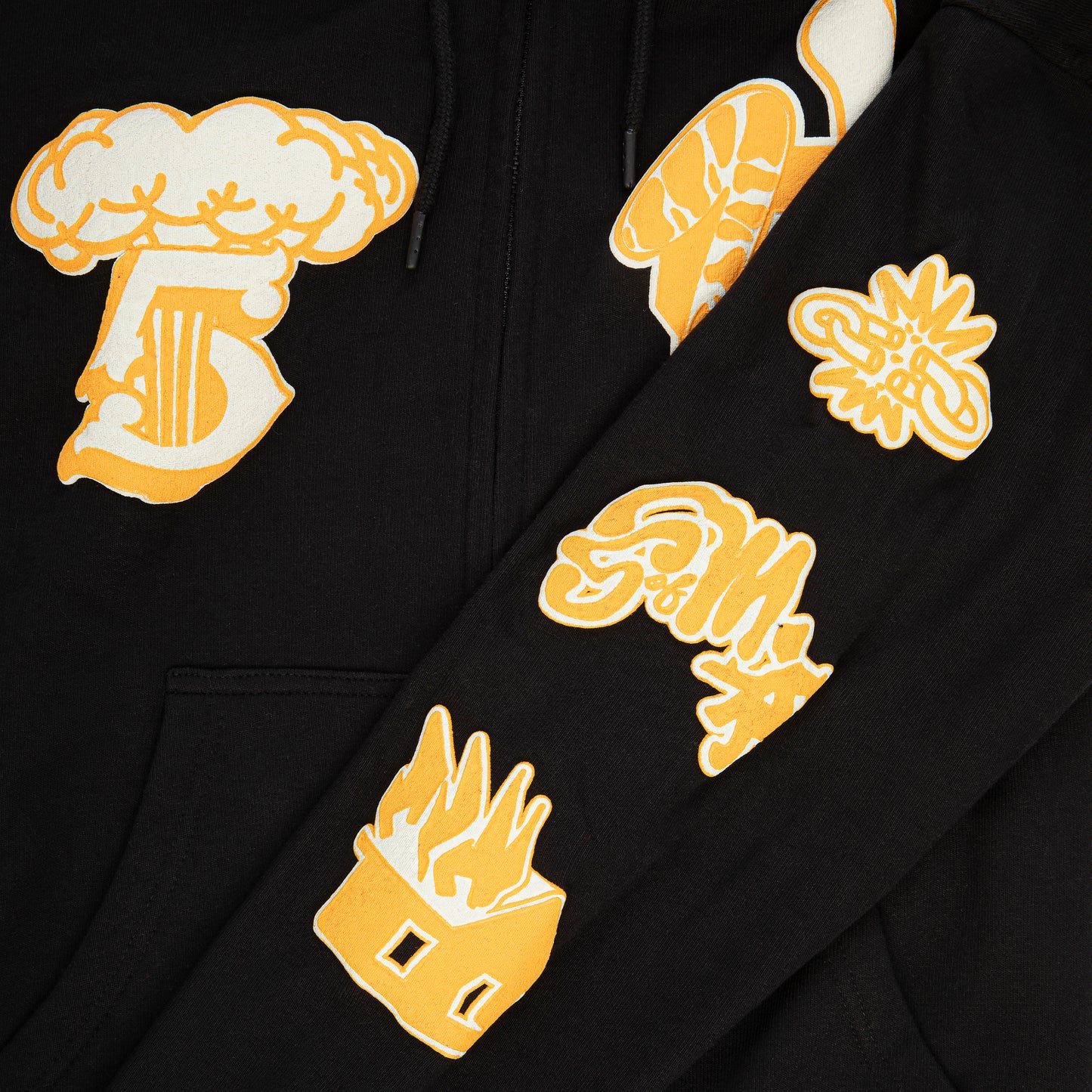 "VANDALZ HOME" Hoodie Zip Black