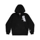 "MONOGRAM" Hoodie mit Reißverschluss, Dunkelgrau