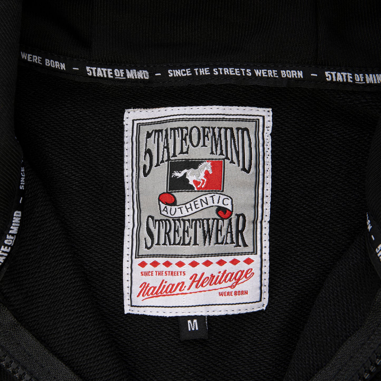 "5OX OG" Zip Hoodie Black