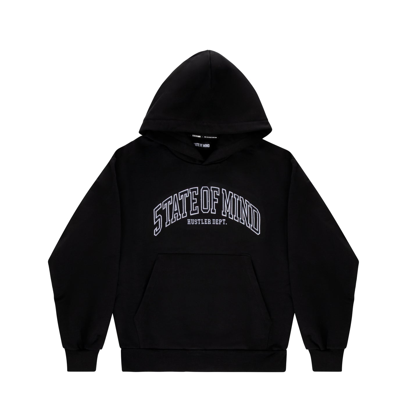 "HUSTLER FAST PRO" by Guè Hoodie Black