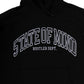 "HUSTLER FAST PRO" by Guè Hoodie Black