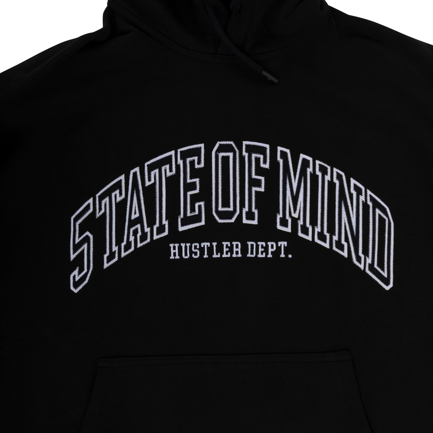 "HUSTLER FAST PRO" by Guè Hoodie Black