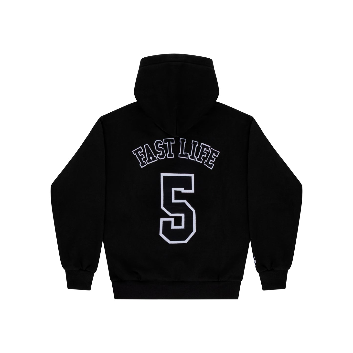 "HUSTLER FAST PRO" by Guè Hoodie Black