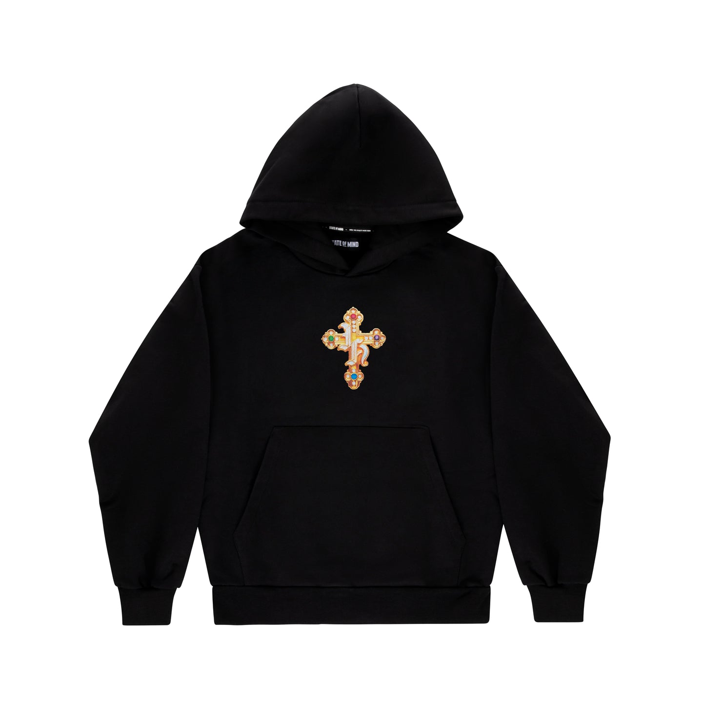 "HUSTLER BLING" by Guè Hoodie Black