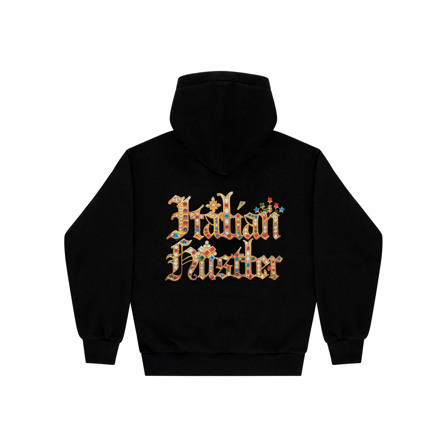 "HUSTLER BLING" by Guè Hoodie Black