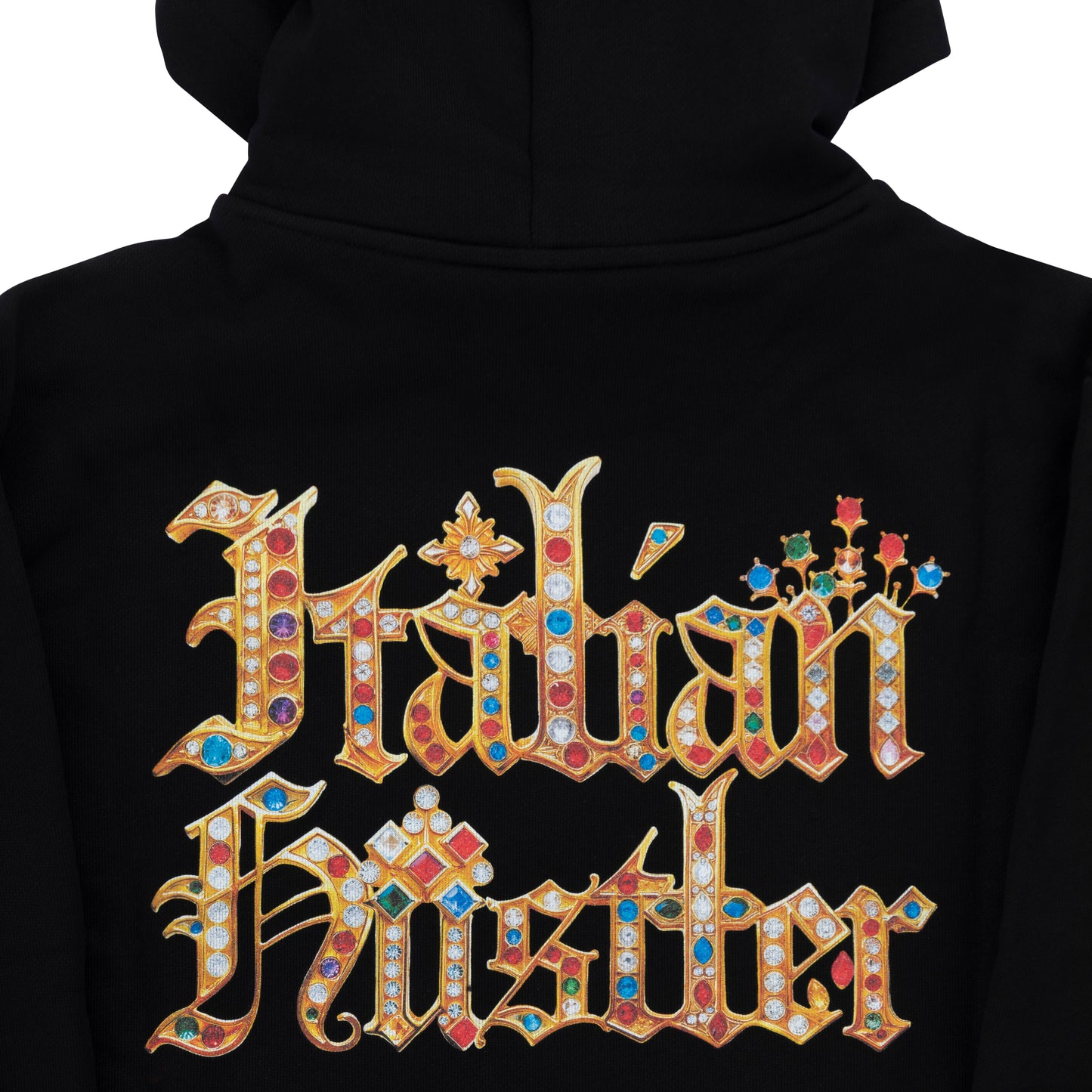 "HUSTLER BLING" by Guè Hoodie Black