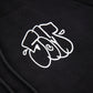 "5OM FLOP STUDIO" Raglan-Hoodie Schwarz