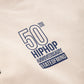 "5OM HIP HOP ANNIVERSARY" Beige Blue Hoodie