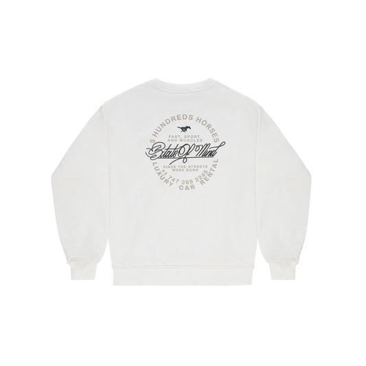 "URBAN CLASSY" Sweatshirt Autonoleggio Milk