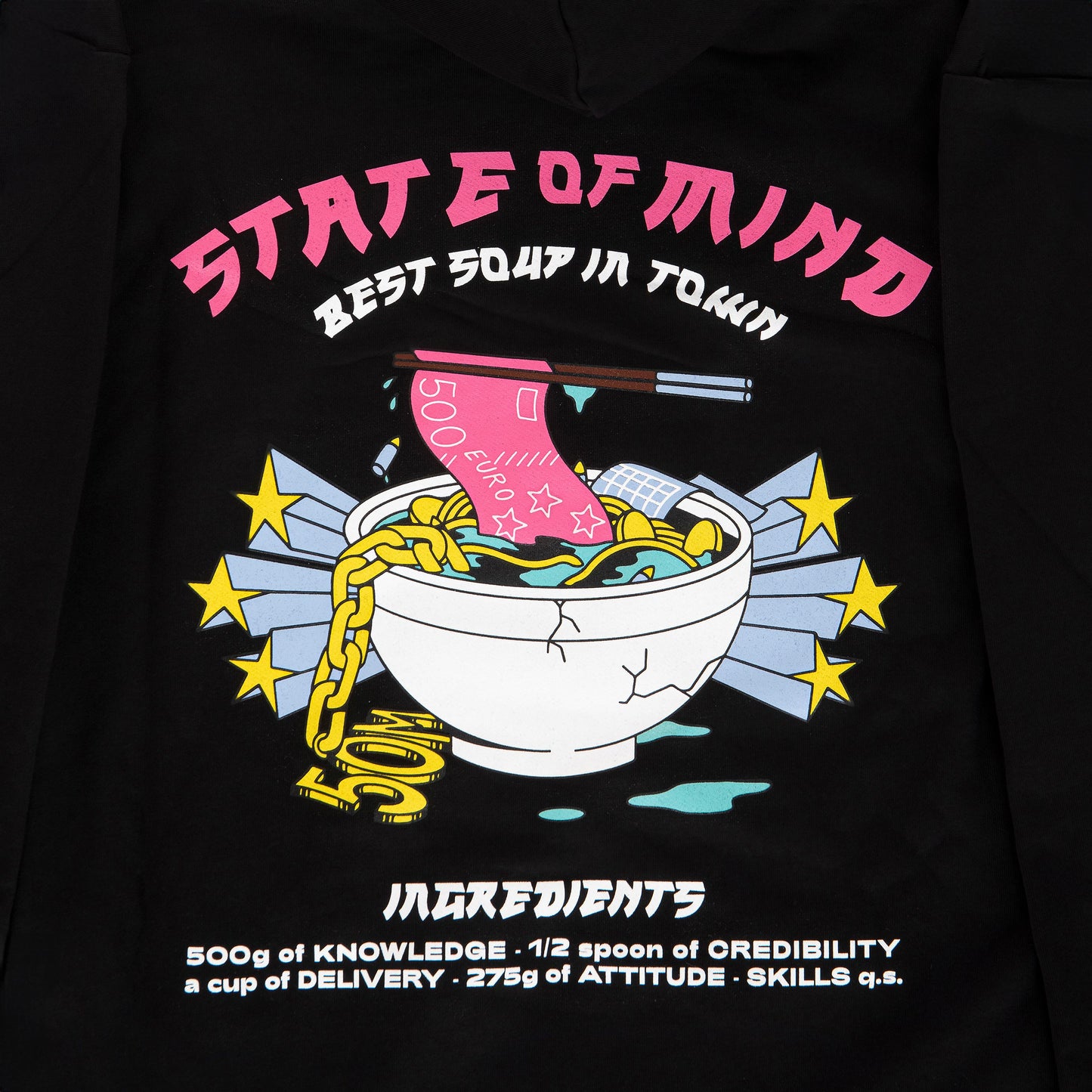 " 5OM Best Soup " Hoodie Black