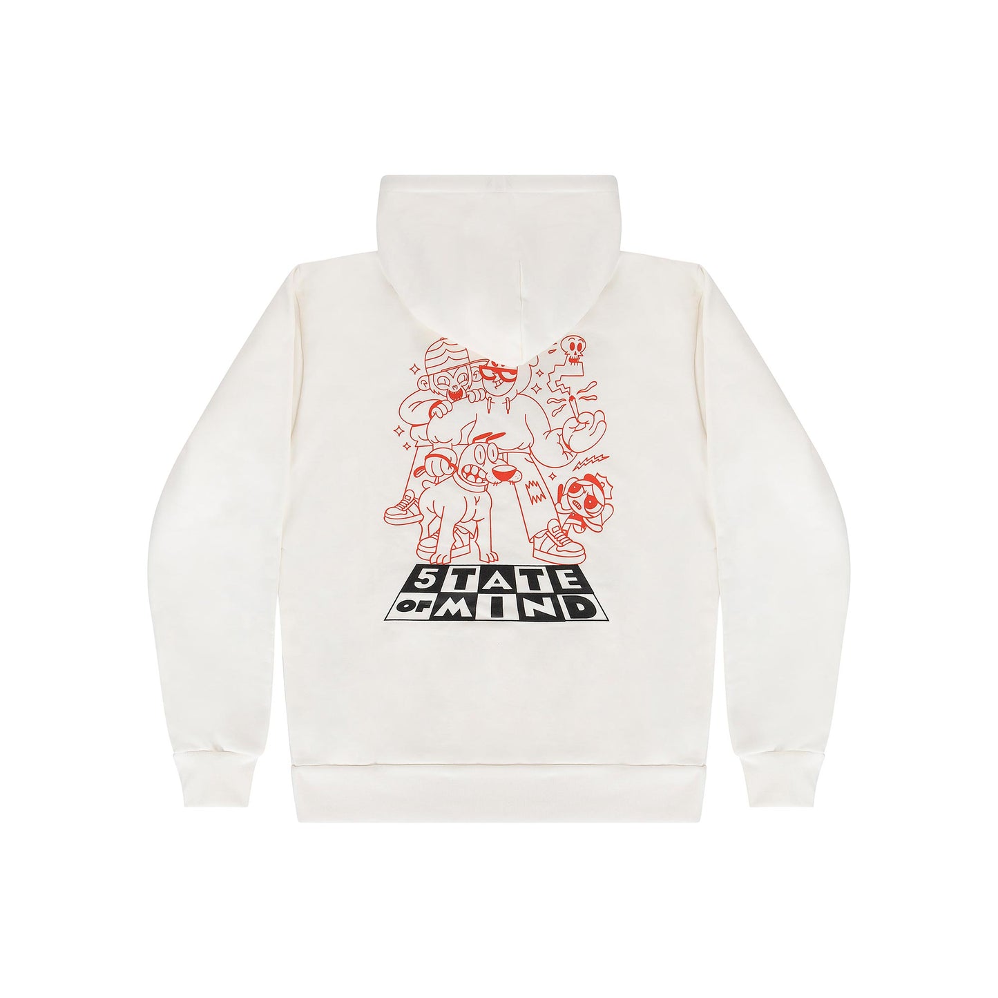 "5OM GRFX" 5OM Cartoon Network Hoodie Off white