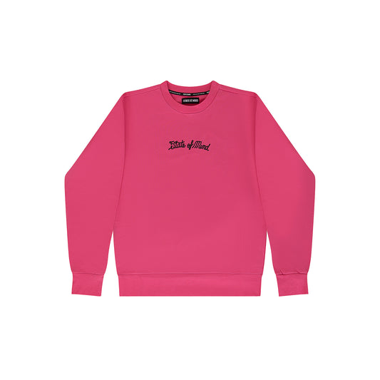 "5OM GRFX" Gang Signs Crewneck Pink