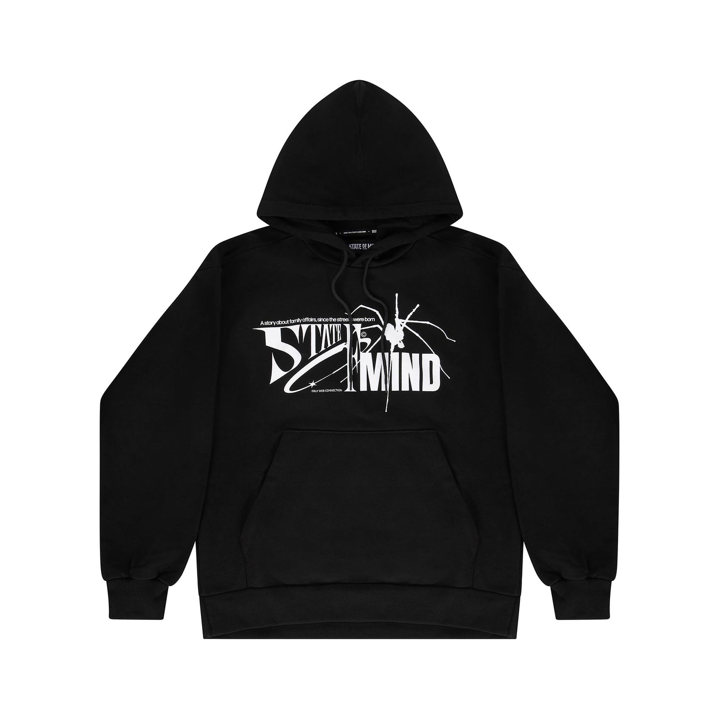 "5OM GRFX" 5OM Spider Hoodie Black