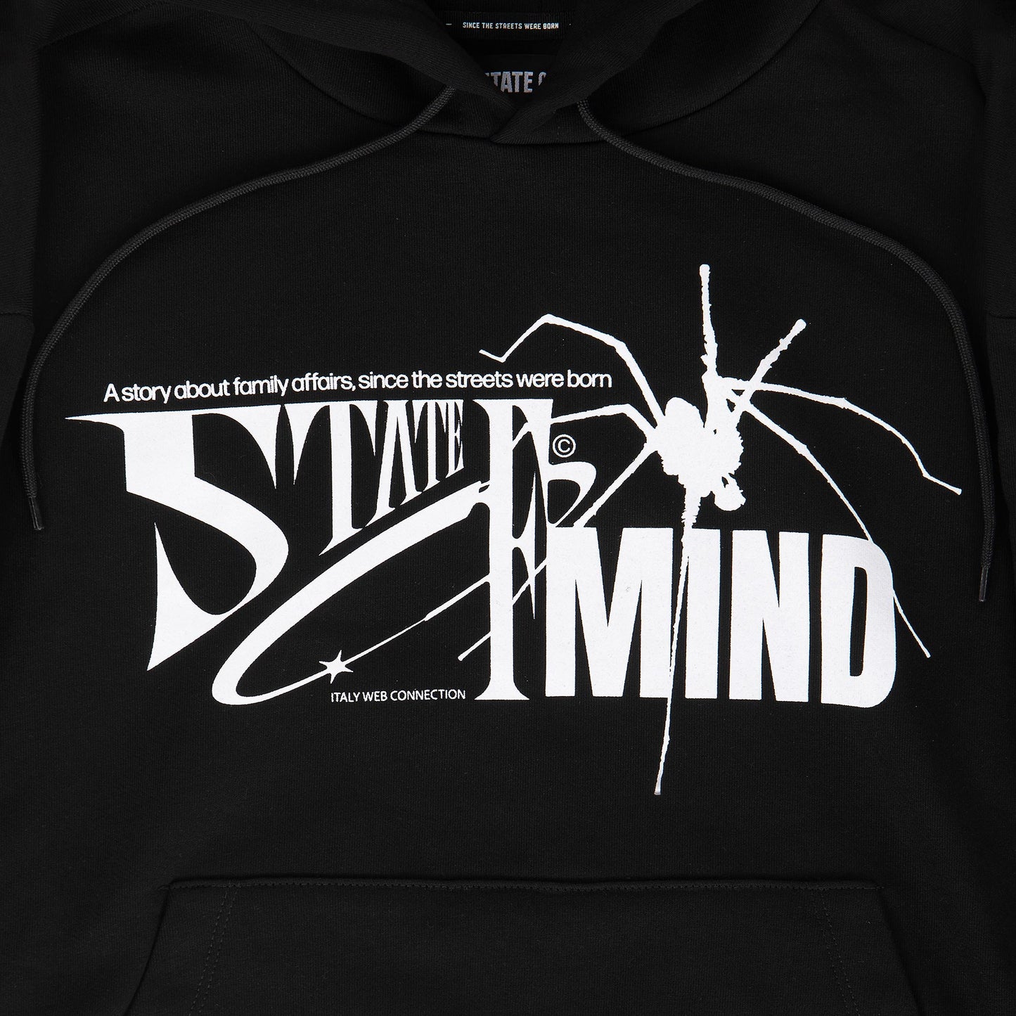 "5OM GRFX" 5OM Spider Hoodie Black