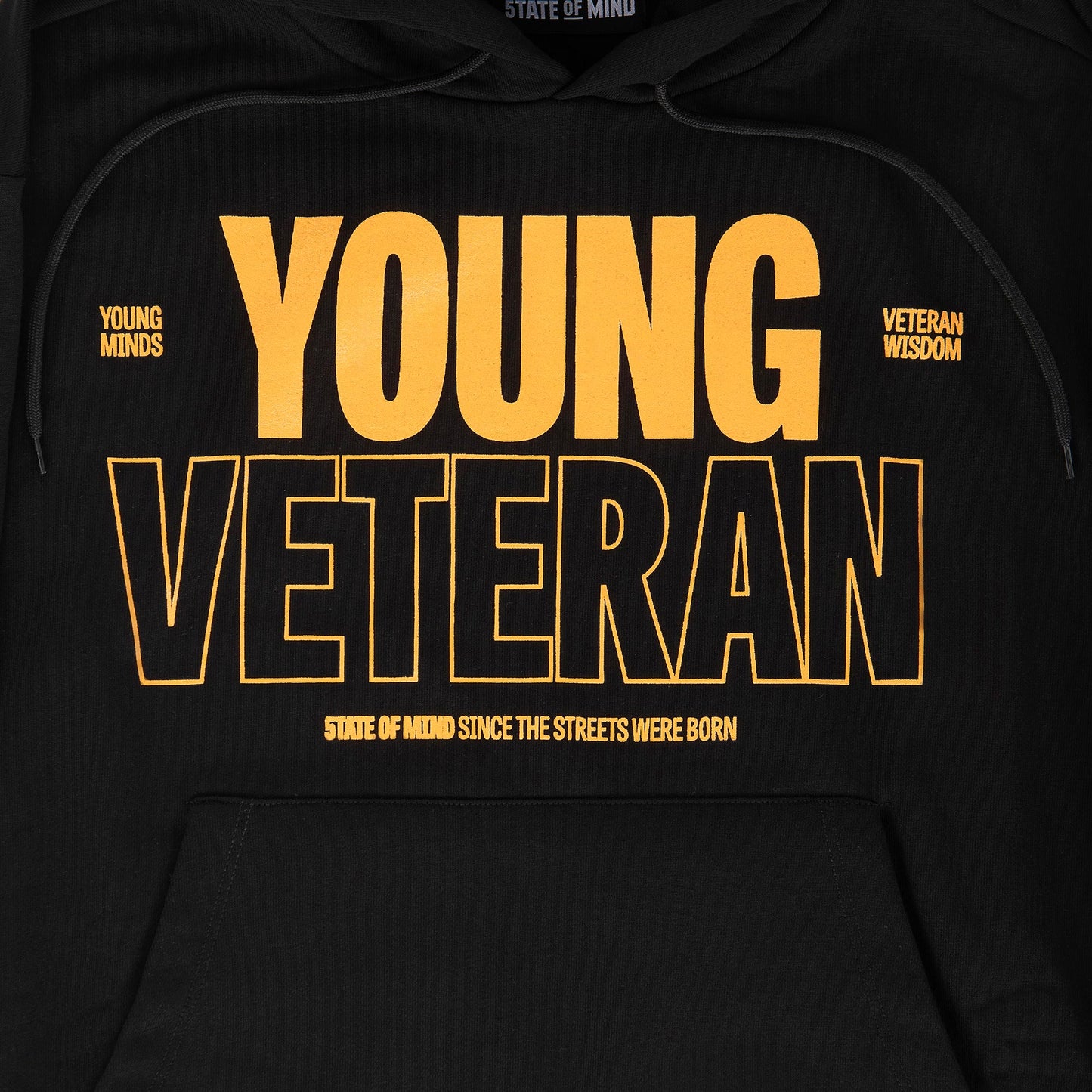 "5OM WORD UP" Young Veteran Hoodie Black