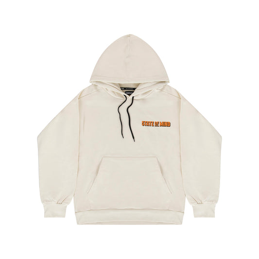 "5OM WORD UP" Real Recognize Real Hoodie Off white