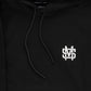 Schwarzer Monogramm-Hoodie „5OM MONOGRAM“