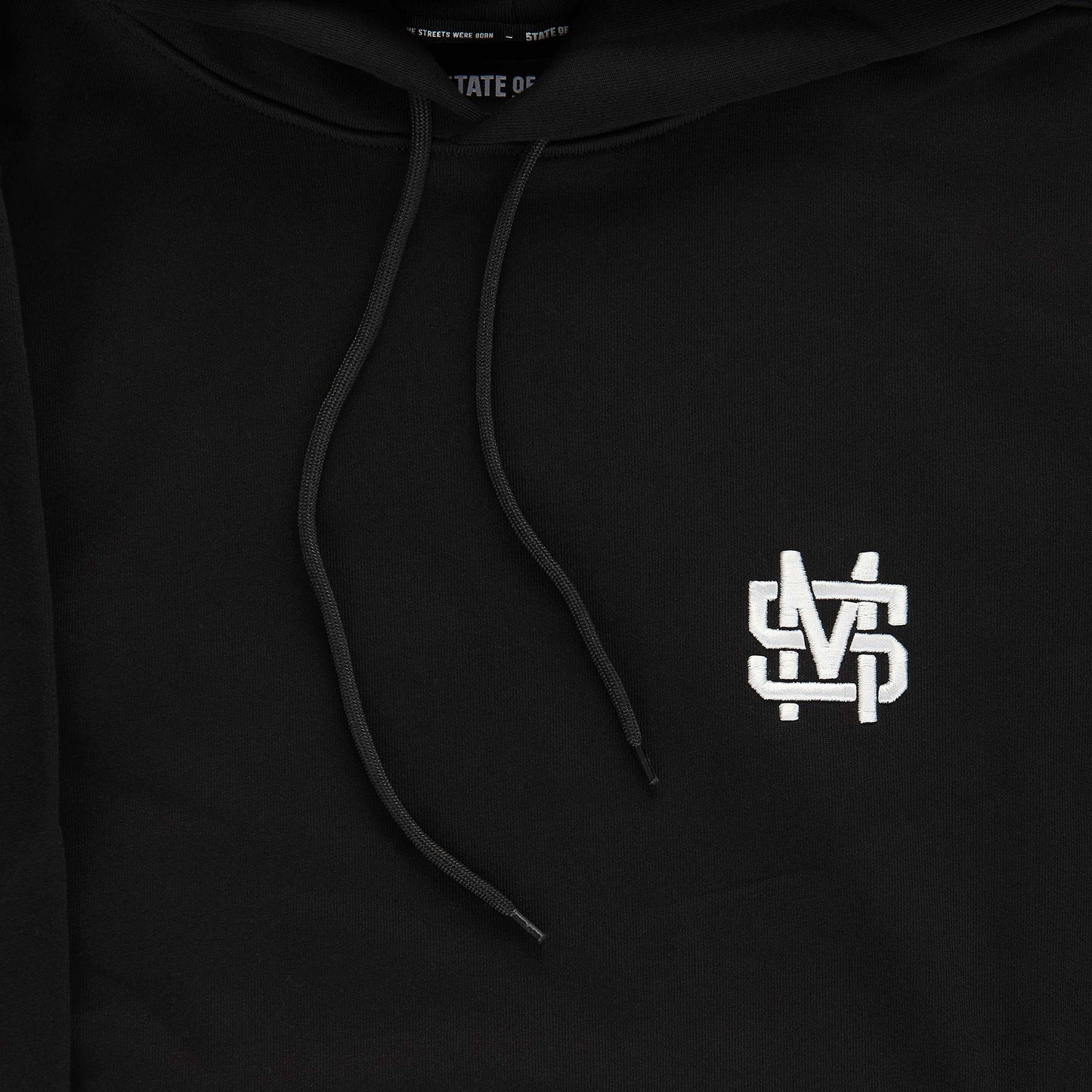 "5OM MONOGRAM" Monogram Hoodie Black