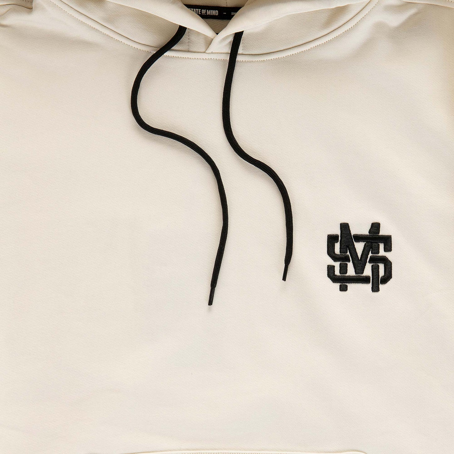 "5OM MONOGRAM" Monogram Hoodie Off white