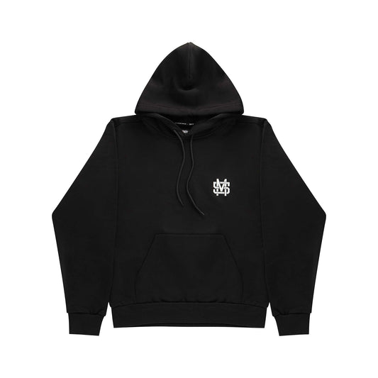 "5OM MONOGRAM" Monogram Hoodie Black