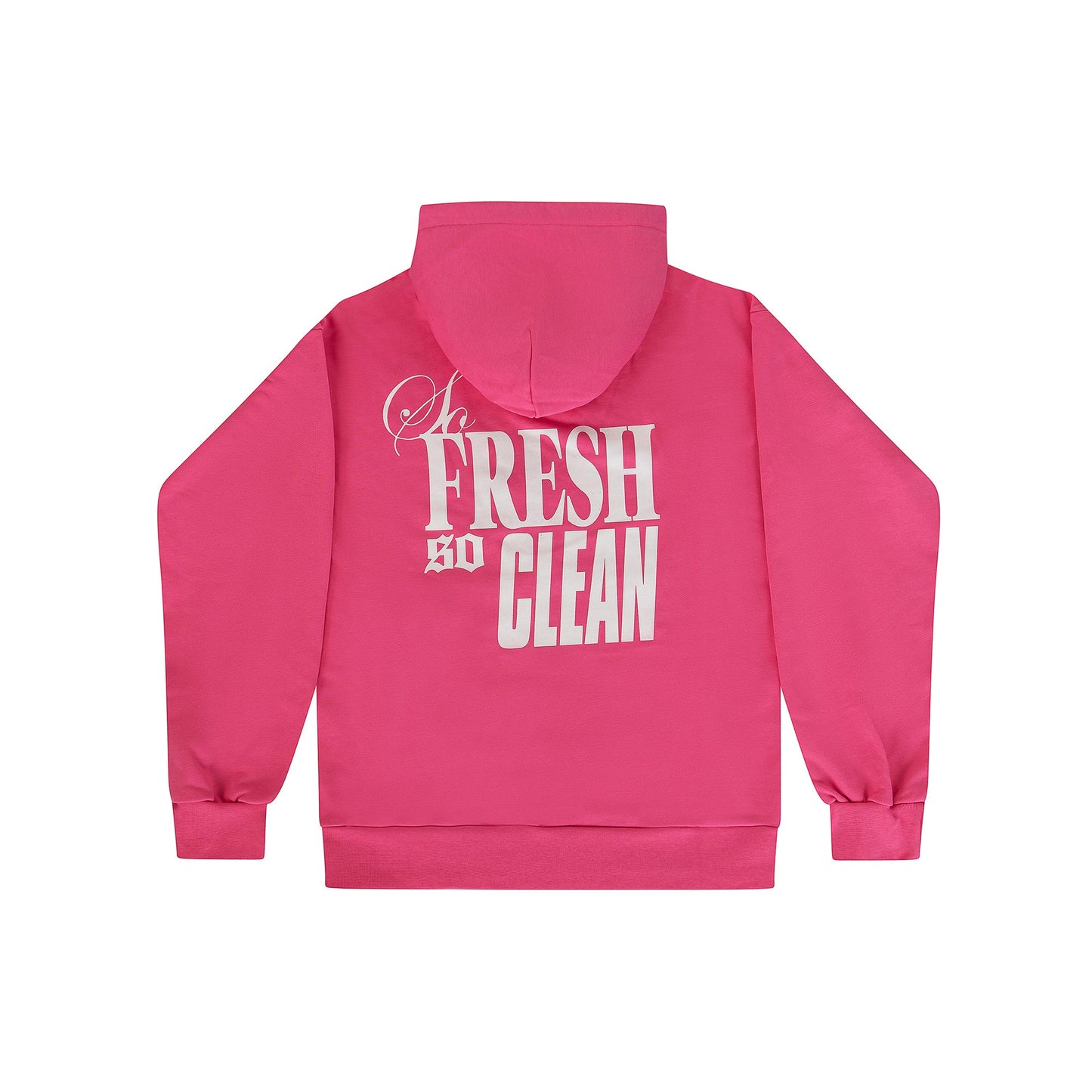 "5OM WORD UP" So Fresh So Clean Hoodie Pink