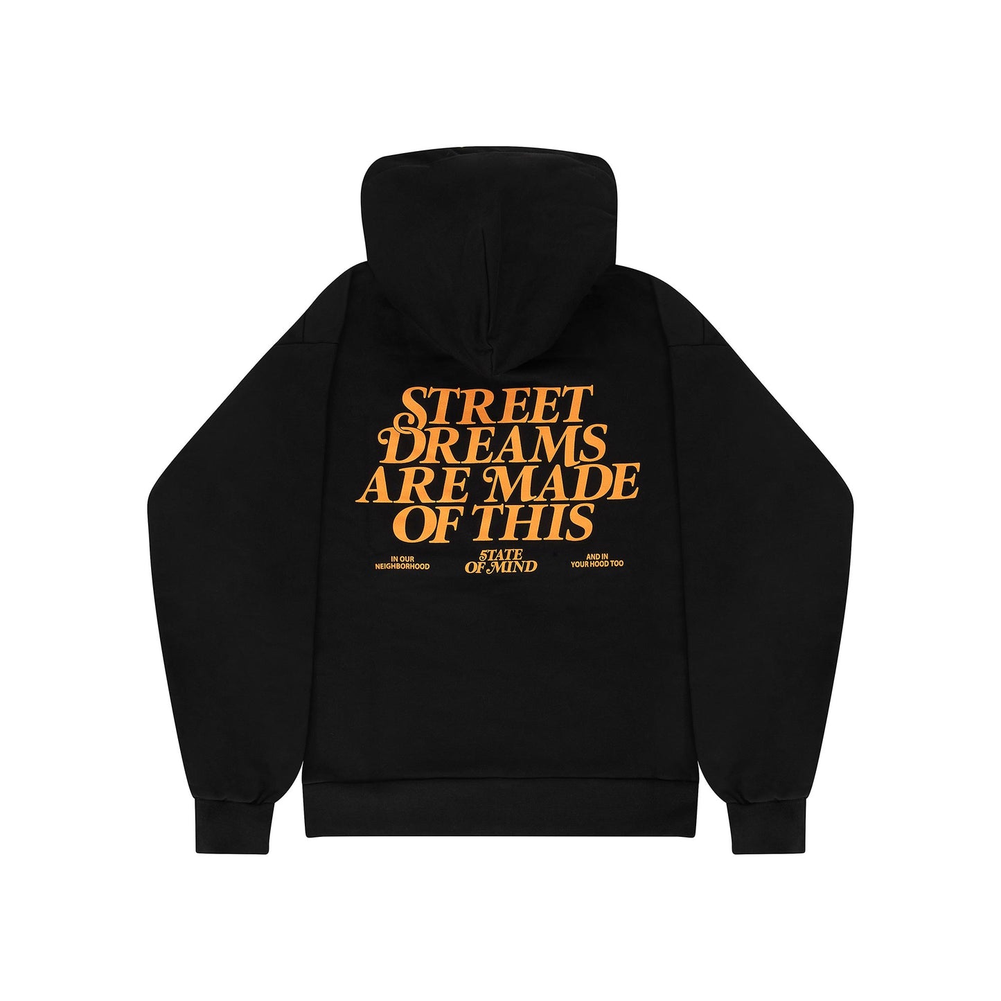 "5OM WORD UP" Street Dreams Hoodie Black