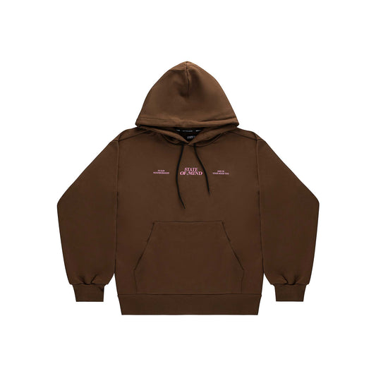 "5OM WORD UP" Street Dreams Hoodie Brown