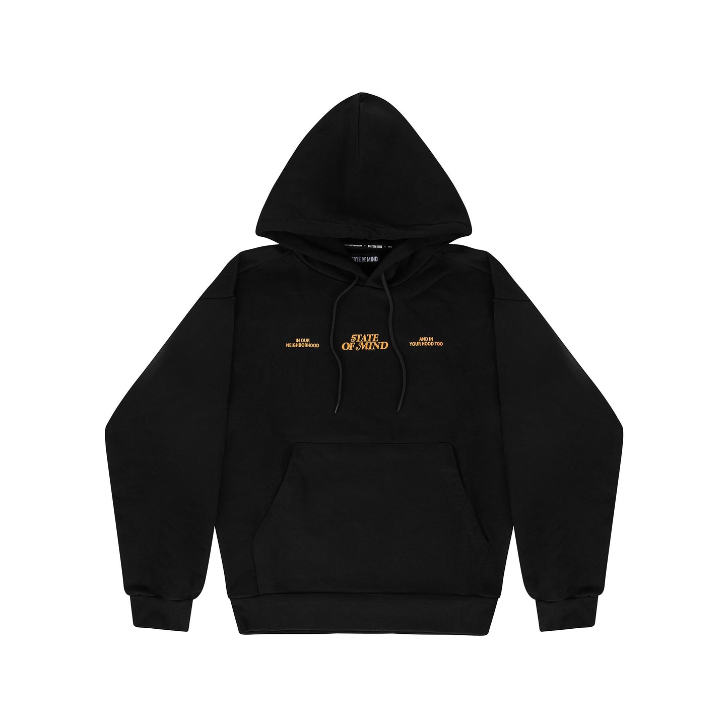 "5OM WORD UP" Street Dreams Hoodie Black