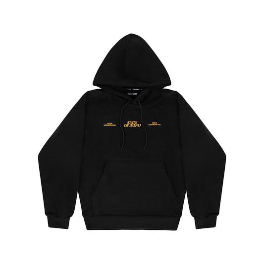 "5OM WORD UP" Street Dreams Hoodie Black