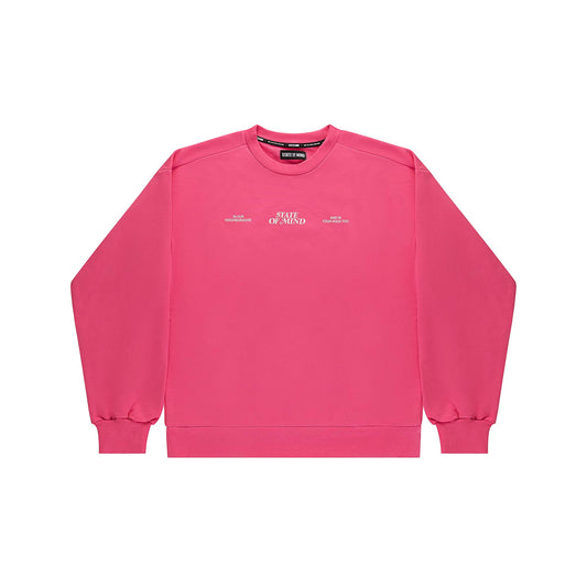 "5OM WORD UP" Street Dreams Crewneck Pink